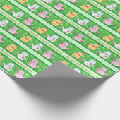 Papier Cadeau Chats de Noël rétro (Coin)
