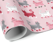 Papier Cadeau Chats de vacances (Coin rond)