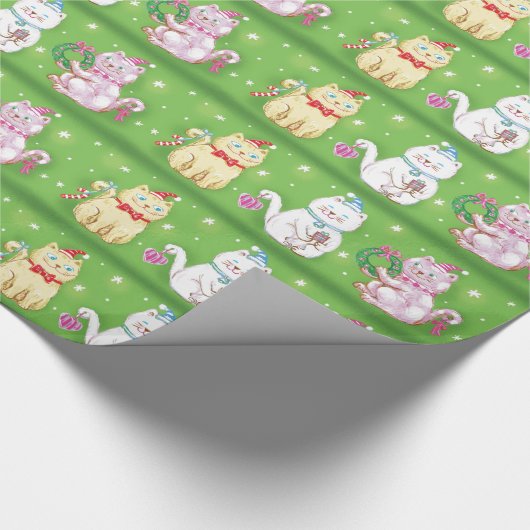 Papier Cadeau Chats de vacances (Coin)
