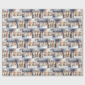 Papier Cadeau Chats D'Eau Dans Les Flammes De Neige (Plat)