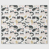 Papier Cadeau Chats endormis (Plat)