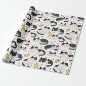 Papier Cadeau Chats endormis (Déroulé)