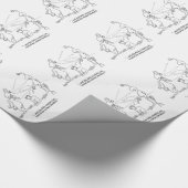 Papier Cadeau Chats et aliens (Coin)