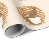 Papier Cadeau Chats Et Café (Coin rond)