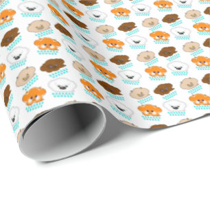 Papier Cadeau Chats et chiens en pluie