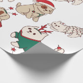 Papier Cadeau Chats et chiens mignons Noël (Coin)