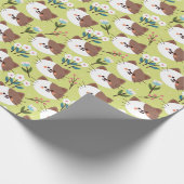 Papier Cadeau Chats et fleurs (Coin)