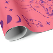 Papier Cadeau Chats et papillons de nuit (Coin rond)