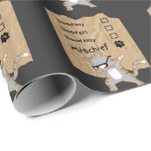 Papier Cadeau Chats malicieux (Coin rond)