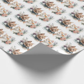 Papier Cadeau Chats mariages En Fleurs (Coin)