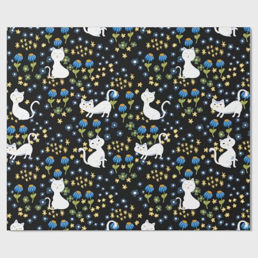 Papier Cadeau Chats mignons (Plat)