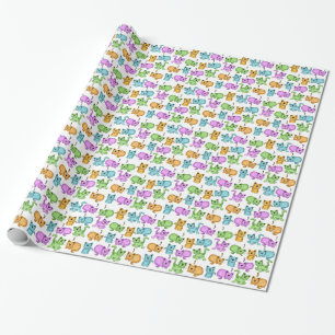 Papier Cadeau chats mignons