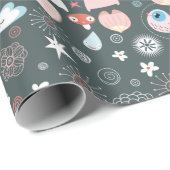 Papier Cadeau Chats mignons (Coin rond)