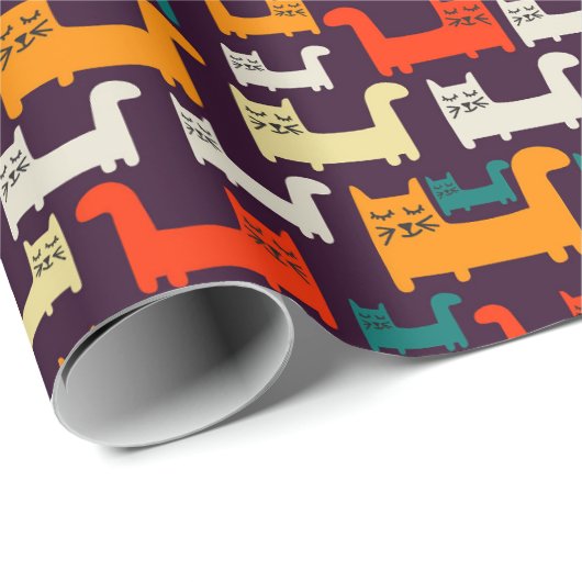 Papier Cadeau Chats mignons (Coin rond)
