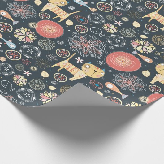 Papier Cadeau Chats mignons (Coin)