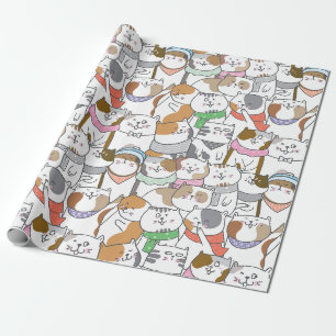 Papier Cadeau Chats mignons