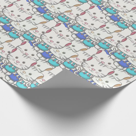 Papier Cadeau Chats mignons (Coin)