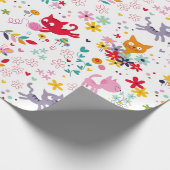 Papier Cadeau Chats mignons et amusants (Coin)
