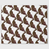 Papier Cadeau Chats noirs (Plat)