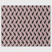Papier Cadeau Chats noirs (Plat)