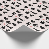 Papier Cadeau Chats noirs idiots (Coin)