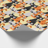 Papier Cadeau Chats siamois mignons (Coin)