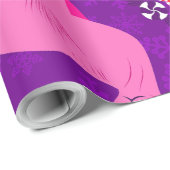 Papier Cadeau chats sphynx de Noël père Noël sphinx rose (Coin rond)