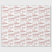 Papier Cadeau Chattanooga Toile rouge (Plat)