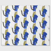 Papier Cadeau chatte fille   (Plat)