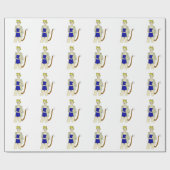 Papier Cadeau chatte fille (Plat)