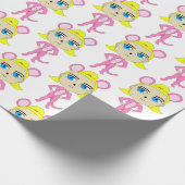 Papier Cadeau chatte rose (Coin)