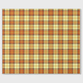 Papier Cadeau Chaud carreau d'automne (Plat)