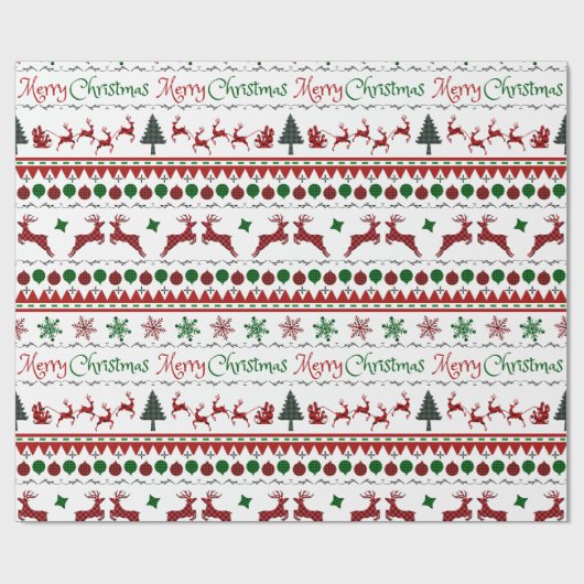 Papier Cadeau Chaud de Noël moche Joyeux Noël (Plat)