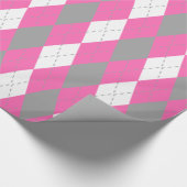 Papier Cadeau Chaud rose gris foncé What XL Jacquard (Coin)