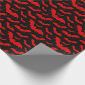 Papier Cadeau Chauffage gothique rouge chauves-souris de sang Ha (Coin)