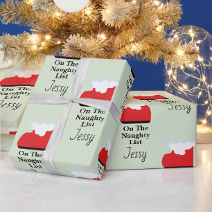 Papier Cadeau Chaussette de la liste des vilains du Père Noël Ca