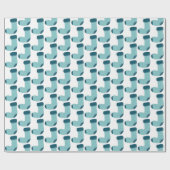 Papier Cadeau Chaussette de Noël Vacances (Plat)