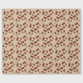 Papier Cadeau Chaussettes de Noël (Plat)