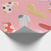 Papier Cadeau Chaussettes motif sans soudure. Serre de dessin an (Coin)
