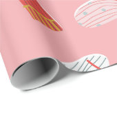 Papier Cadeau Chaussettes motif sans soudure. Serre de dessin an (Coin rond)