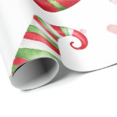 Papier Cadeau Chaussettes Père Noël de Noël grandes (Coin rond)