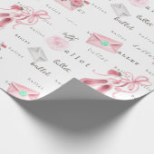 Papier Cadeau Chaussons de ballet roses (Coin)