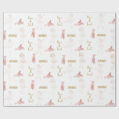 Papier Cadeau Chaussure rose Girl Pastel Ballerina (Plat)