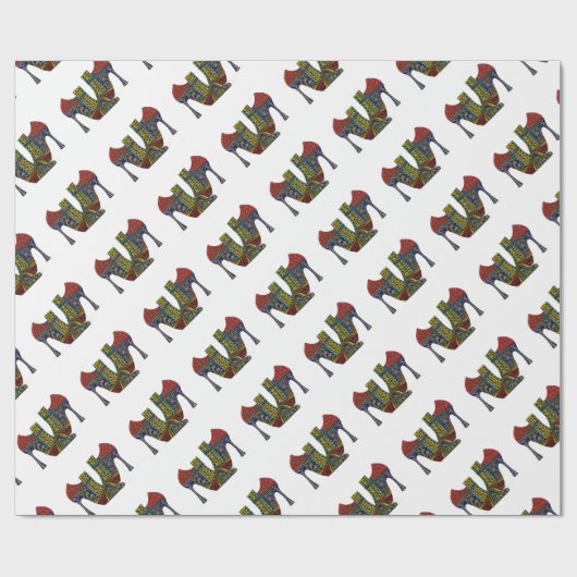 Papier Cadeau Chaussures (Plat)