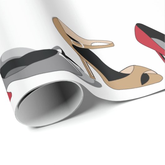 Papier Cadeau Chaussures (Coin rond)