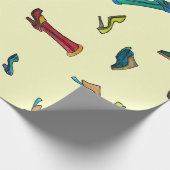 Papier Cadeau Chaussures aquarelle motif transparent (Coin)