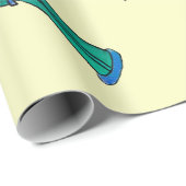 Papier Cadeau Chaussures aquarelle motif transparent (Coin rond)