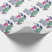 Papier Cadeau Chaussures de selle de jupe de caniche (Coin)