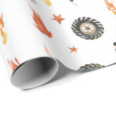 Papier Cadeau Chaussures de sport moderne Camions Chèques de cou (Coin rond)