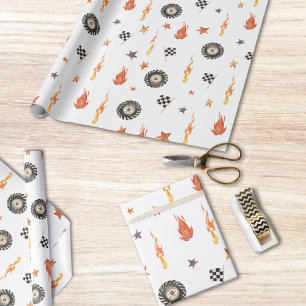 Papier Cadeau Chaussures de sport moderne Camions Chèques de cou